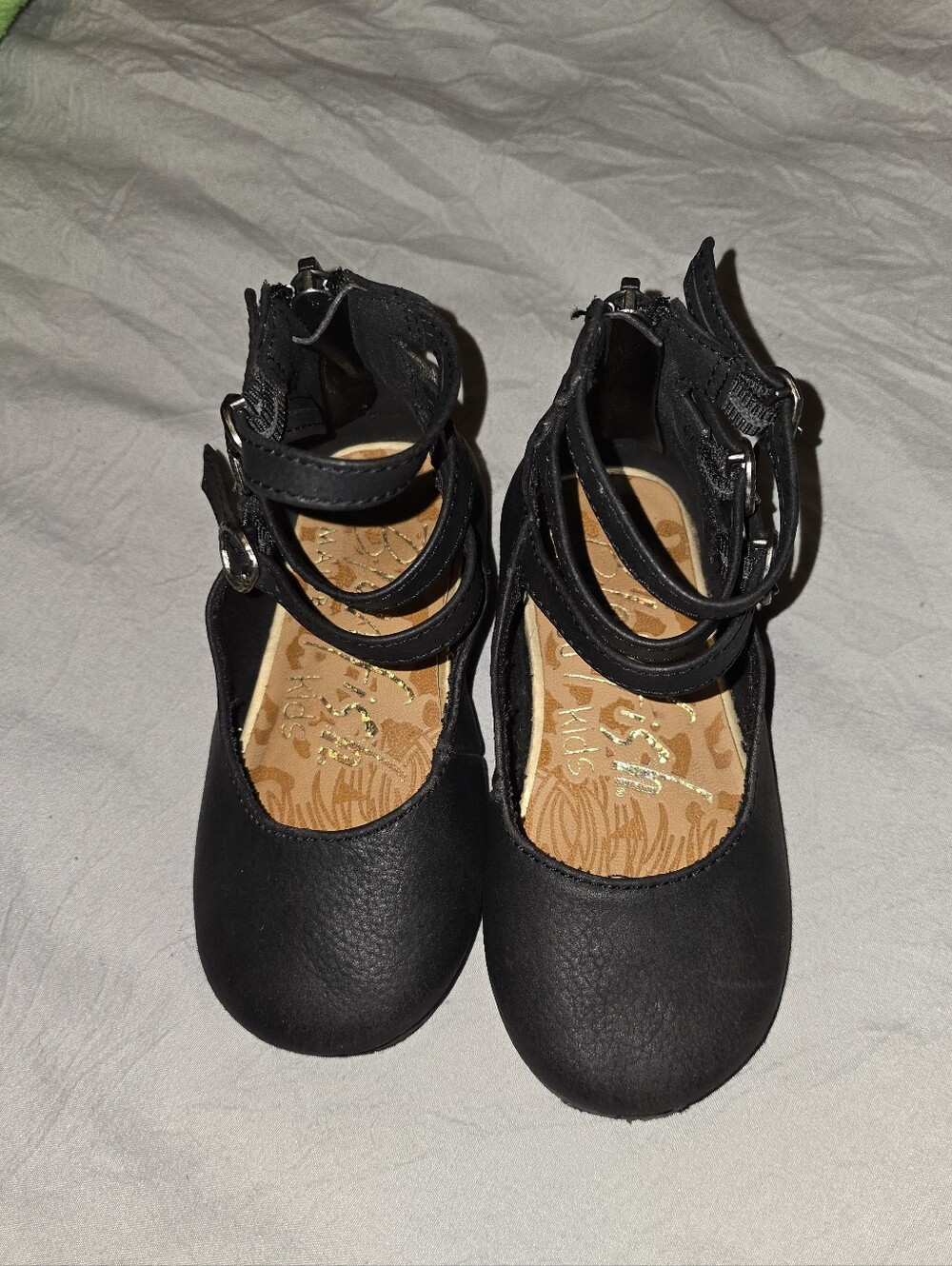Blowfish Black Girls Strappy Ankle Dress Shoes